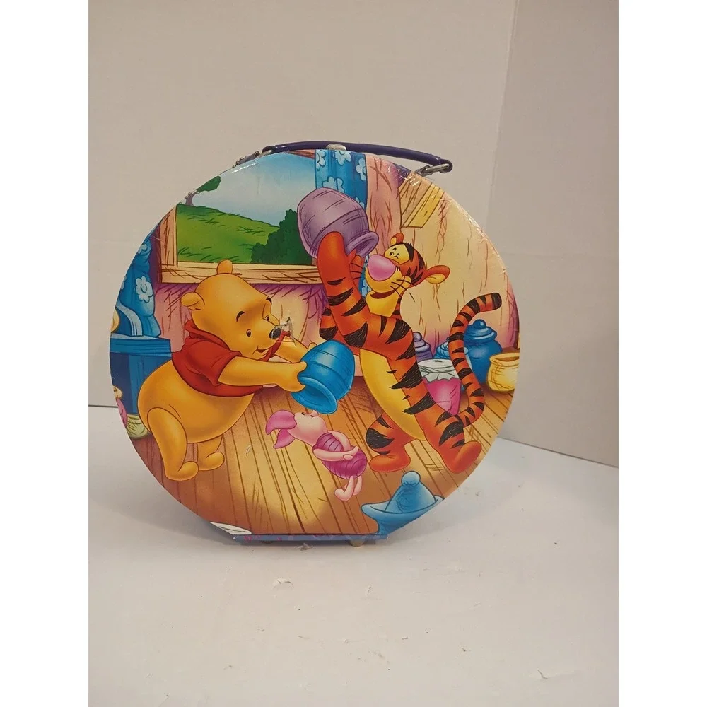Disney Winnie the Pooh Tigger Piglet Round Storage Case Tri-Coastal Design Box